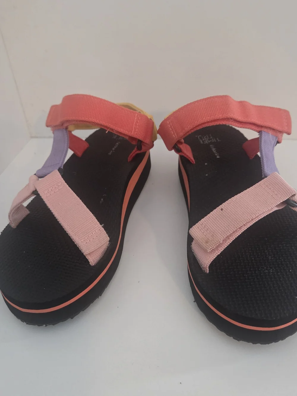 Time And Tru Kids Coral & Pink Sport Sandals Size 7